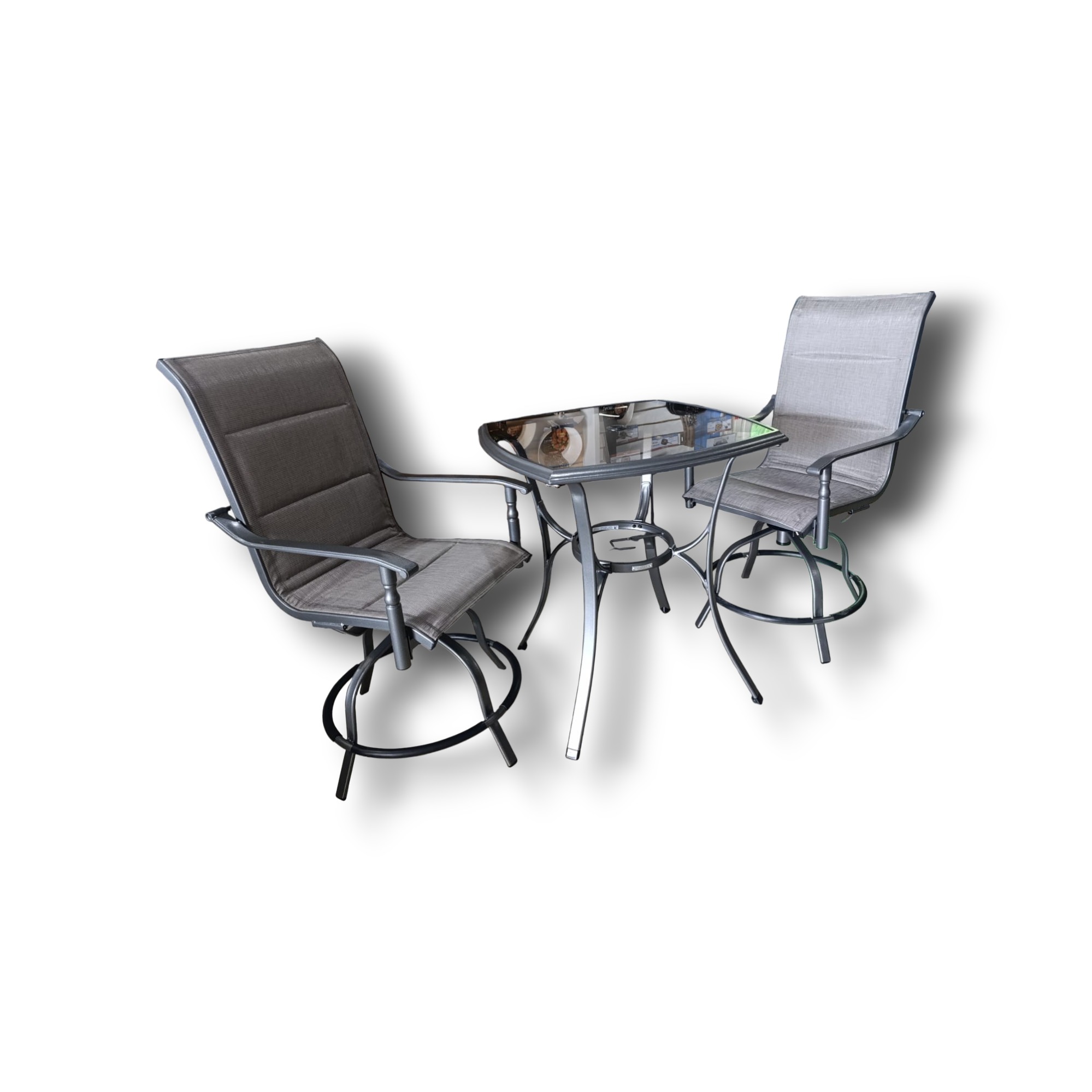 JUEGO DE COMEDOR CON SILLAS GIRATORIAS TAL1022