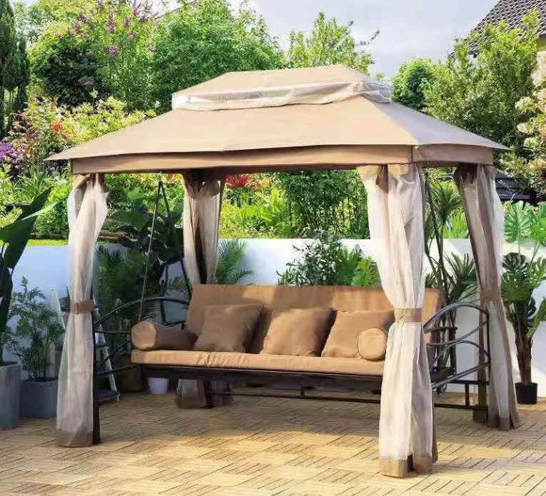 SILLA JARDIN C/TOLDO BEIGE GAZEBO OUTTER GA1234