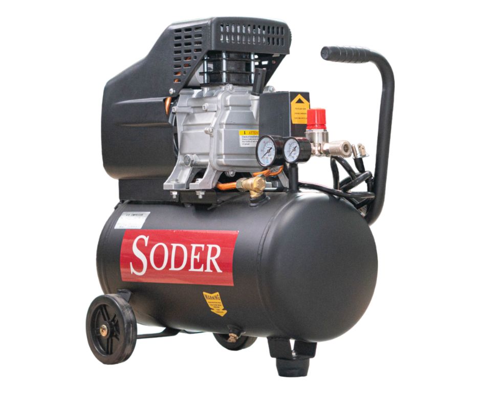 COMPRESOR 24L HORIZONTAL ACEITE 2.5HP 110V/60HZ SODER COM25024