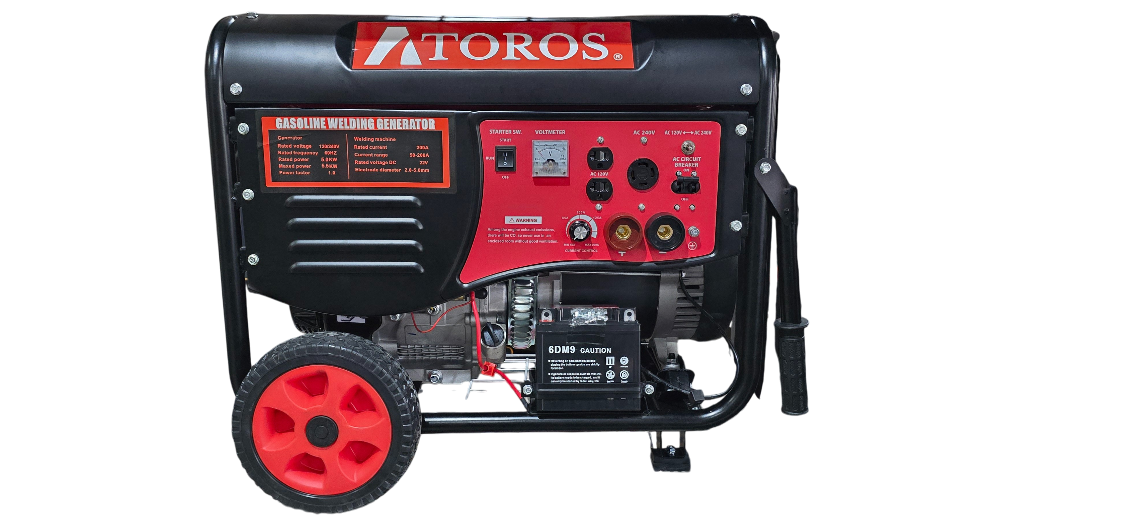 GENERADOR 5500 WATTS  CON SOLDADORA GASOLINA  ATOROS GNWE6500
