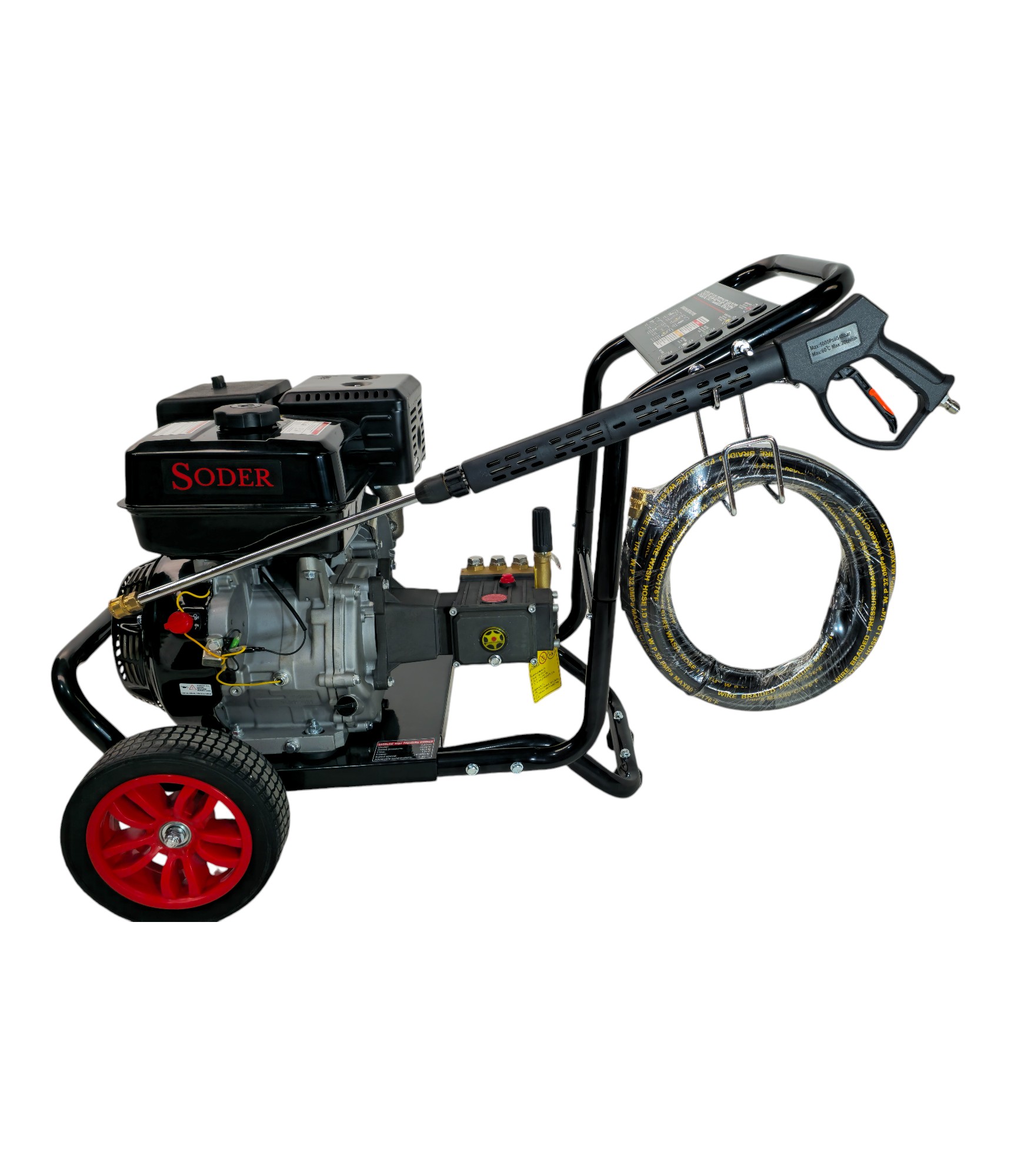 HIDROLAVADORA GASOLINA 13HP 188F (3000 PSI) PG250 SODER HID20020
