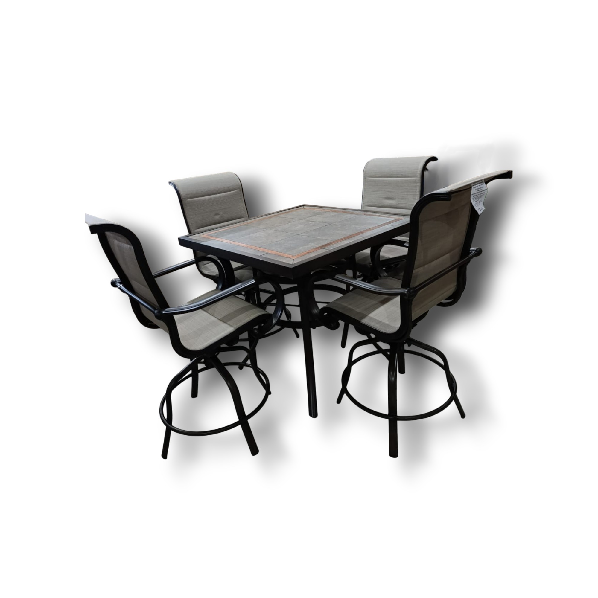 JUEGO DE COMEDOR CON SILLAS GIRATORIAS TAL1344