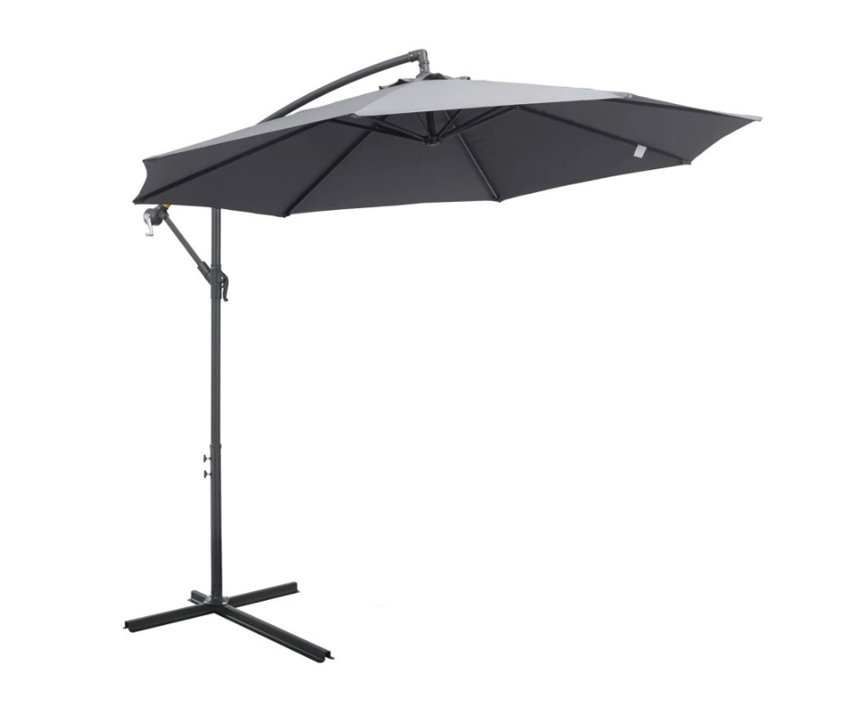 SOMBRILLA GRIS METAL POLIESTER OUTDOOR MASTER HL-C-23149 (XY-DP-14005) (BANANA)