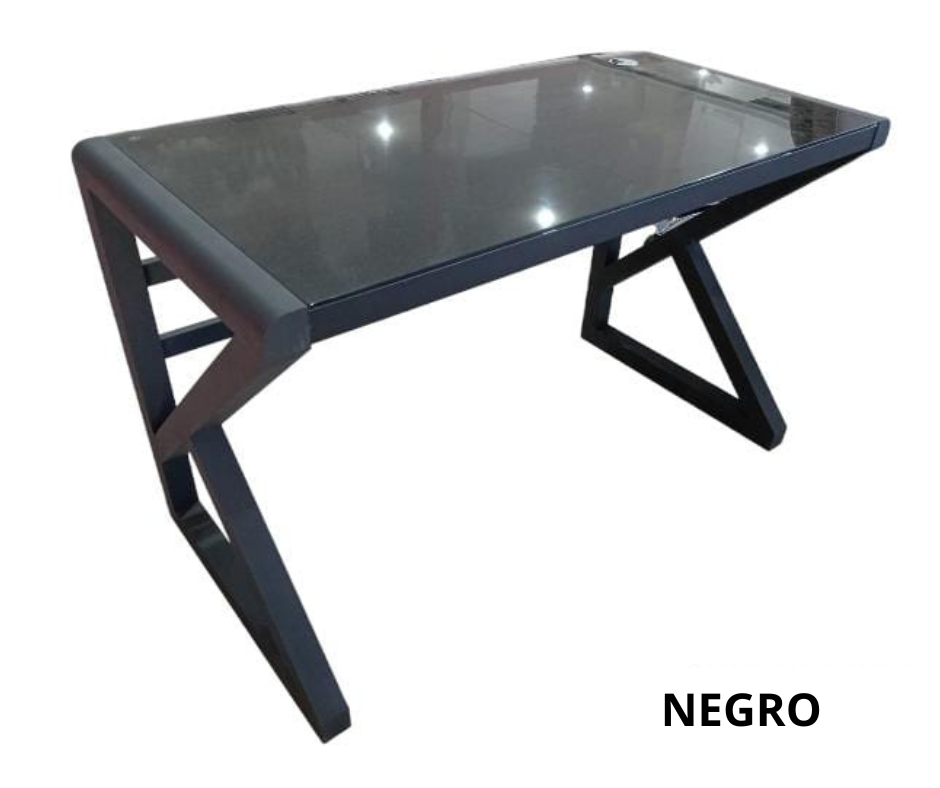 ESCRITORIO PATA "K" SOBRE VIDRIO 120X60 SMART SPACE HL-T-23104