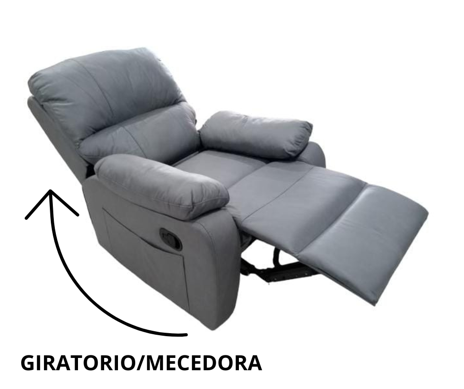 SILLON RECLINABLE MANUAL GIRATORIO SMART SPACE HL-C-23145G