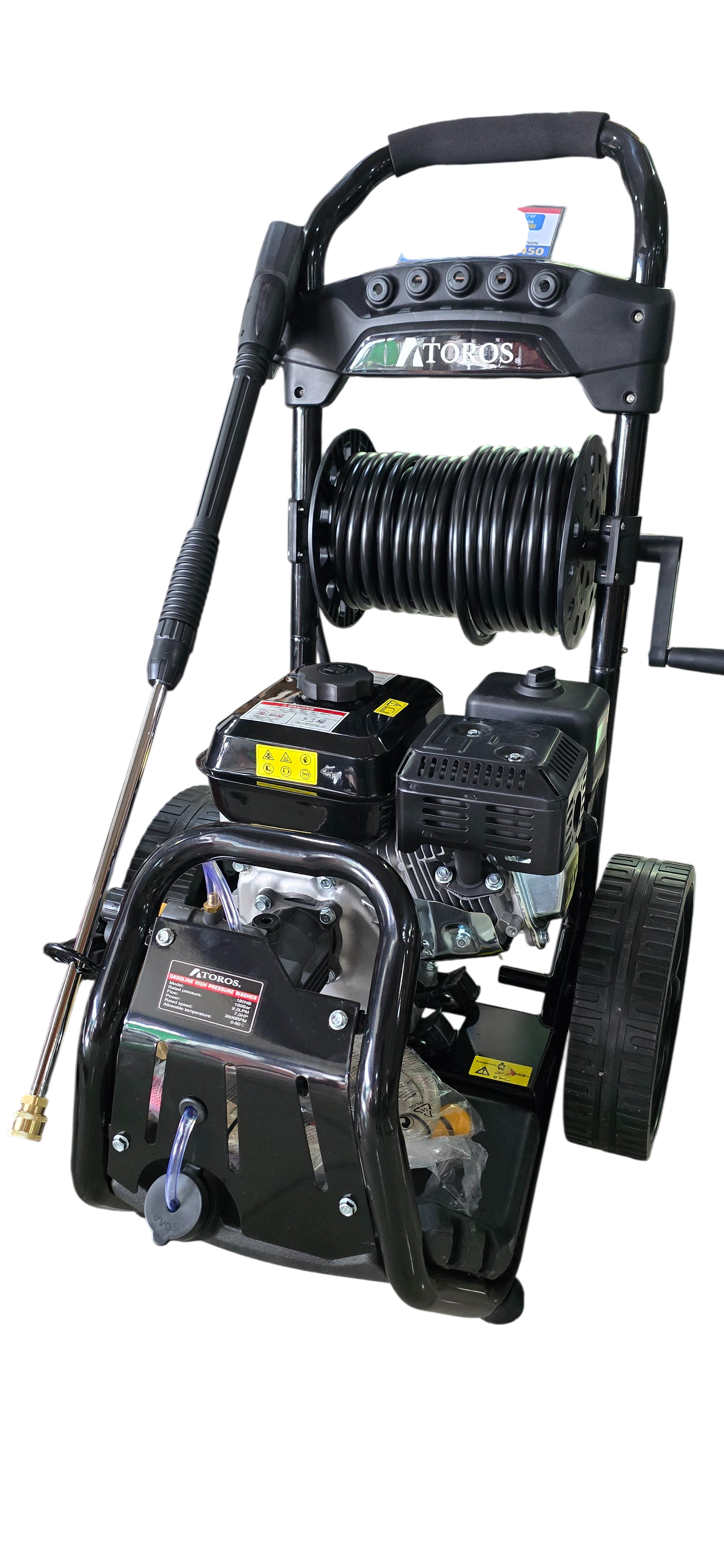 HIDROLAVADORA GASOLINA 7HP BS170 (2700 PSI) P180 SODER HID1802021